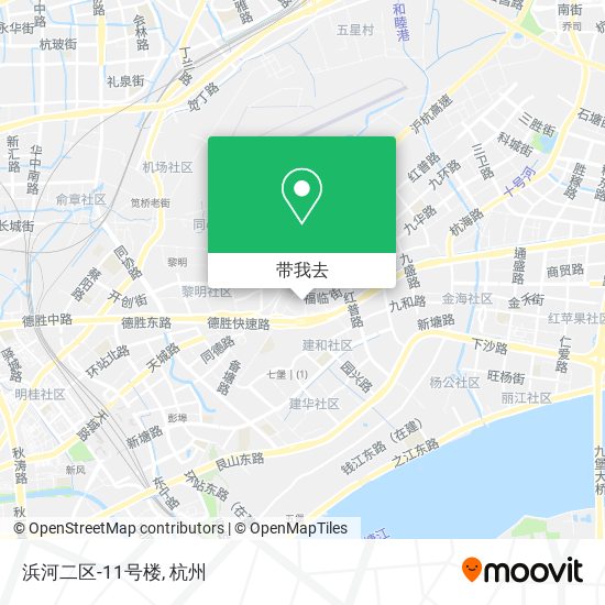 浜河二区-11号楼地图