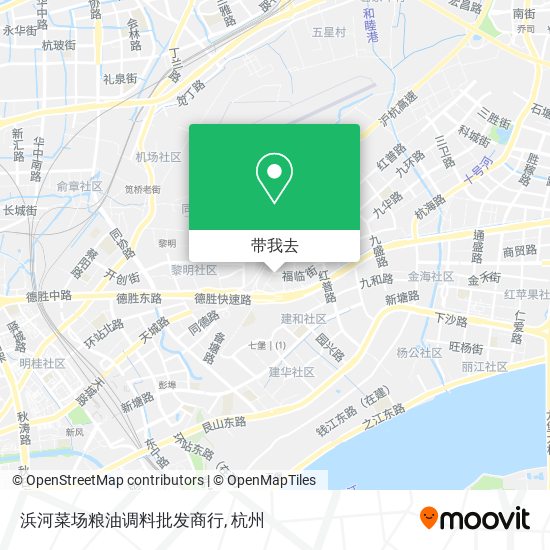 浜河菜场粮油调料批发商行地图