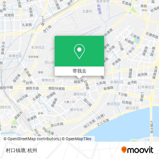 村口钱塘地图