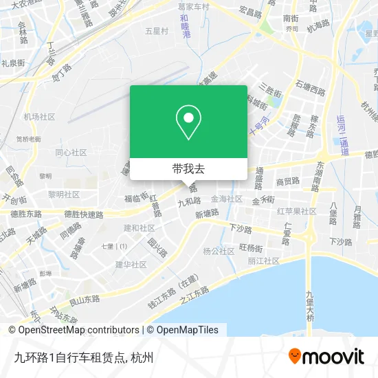 九环路1自行车租赁点地图