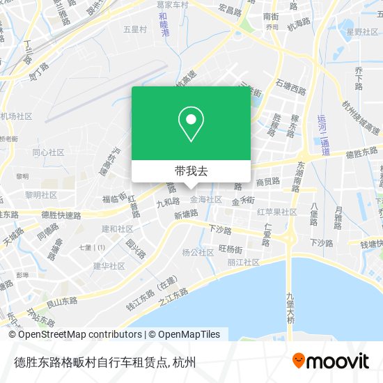 德胜东路格畈村自行车租赁点地图