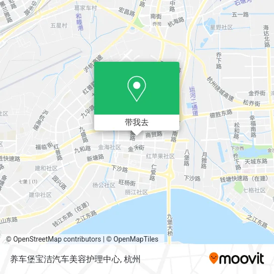 养车堡宝洁汽车美容护理中心地图