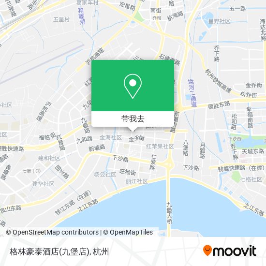 格林豪泰酒店(九堡店)地图