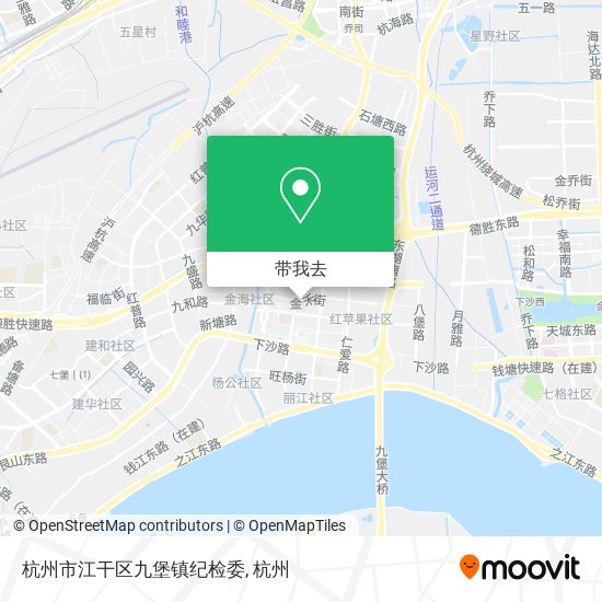 杭州市江干区九堡镇纪检委地图