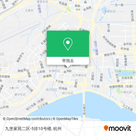 九堡家苑二区-5排10号楼地图