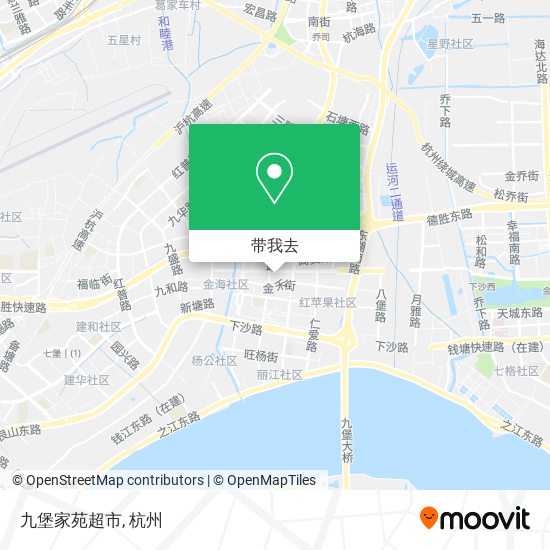 九堡家苑超市地图