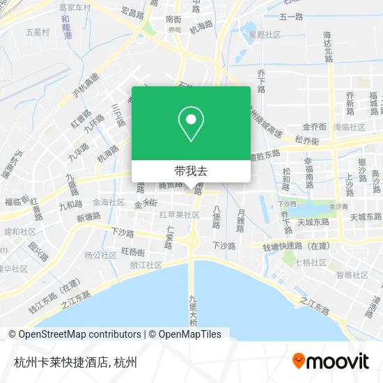 杭州卡莱快捷酒店地图