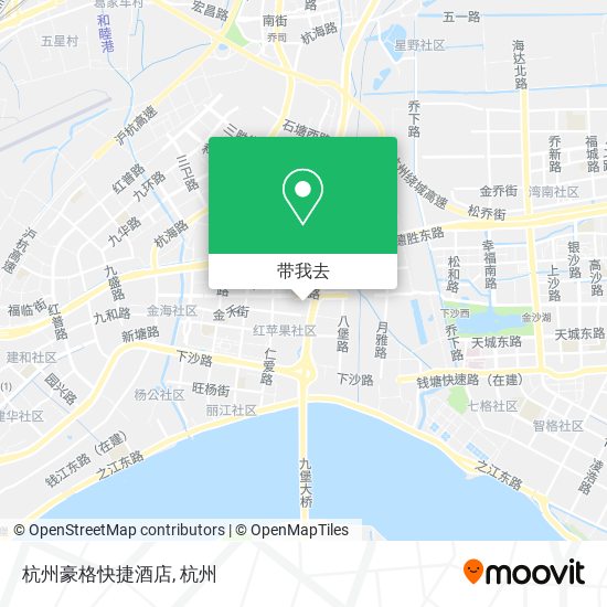 杭州豪格快捷酒店地图