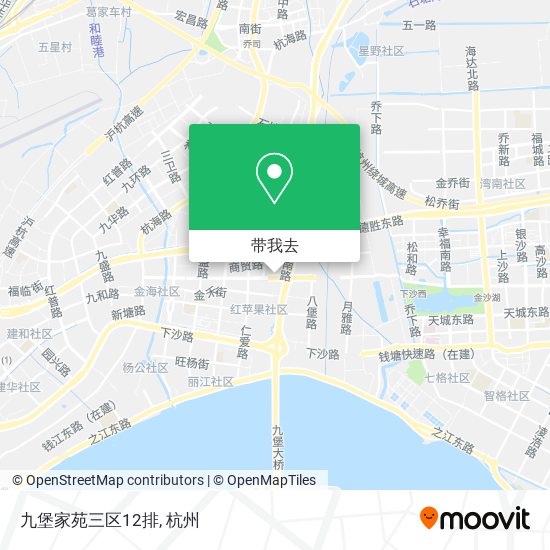 九堡家苑三区12排地图