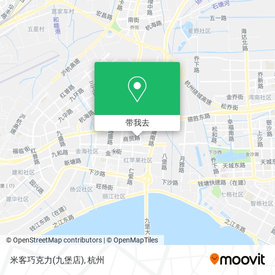 米客巧克力(九堡店)地图