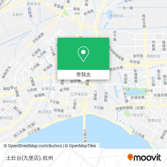 土灶台(九堡店)地图