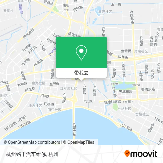 杭州铭丰汽车维修地图