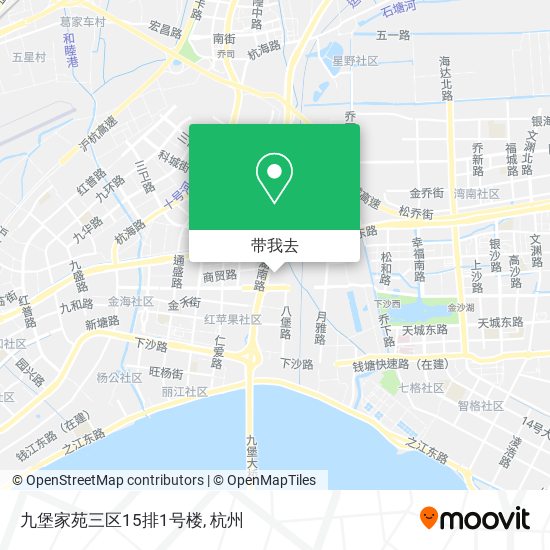 九堡家苑三区15排1号楼地图