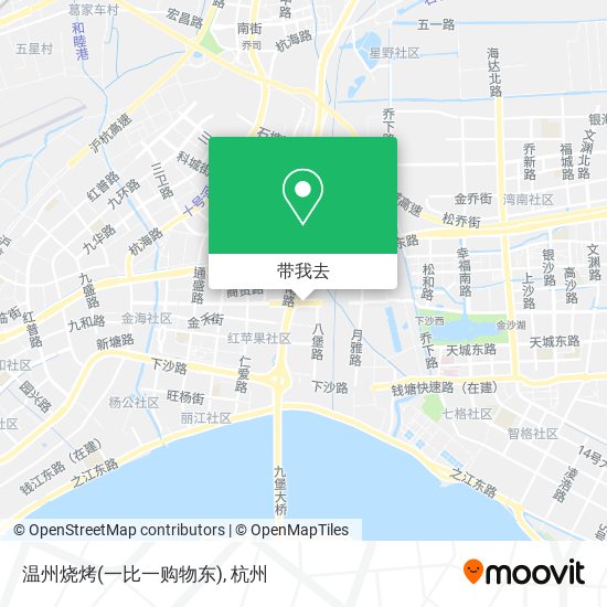 温州烧烤(一比一购物东)地图