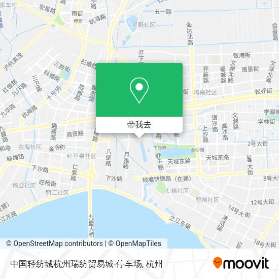 中国轻纺城杭州瑞纺贸易城-停车场地图