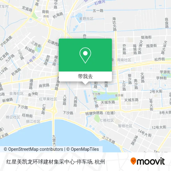 红星美凯龙环球建材集采中心-停车场地图