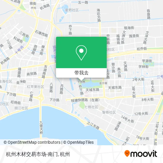 杭州木材交易市场-南门地图