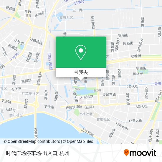 时代广场停车场-出入口地图