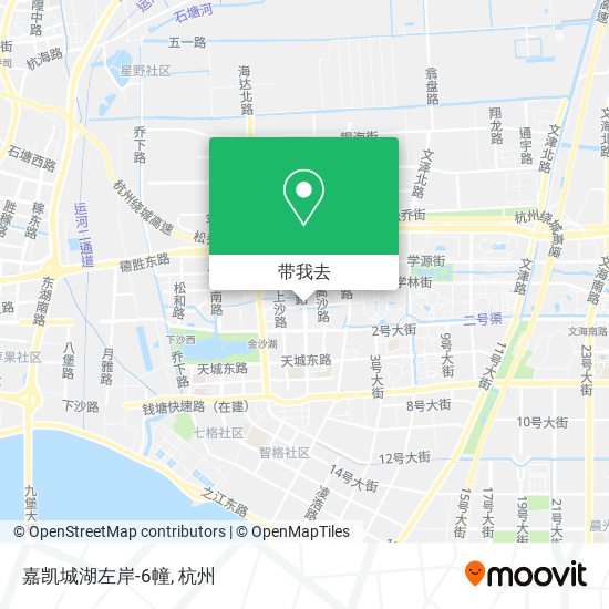 嘉凯城湖左岸-6幢地图
