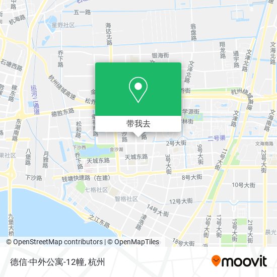 德信·中外公寓-12幢地图