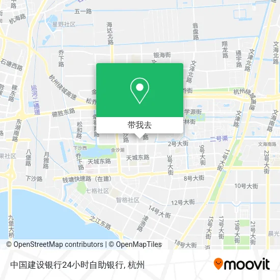 中国建设银行24小时自助银行地图