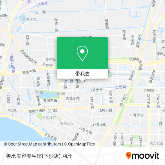 善承美容养生馆(下沙店)地图