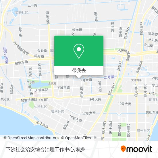 下沙社会治安综合治理工作中心地图