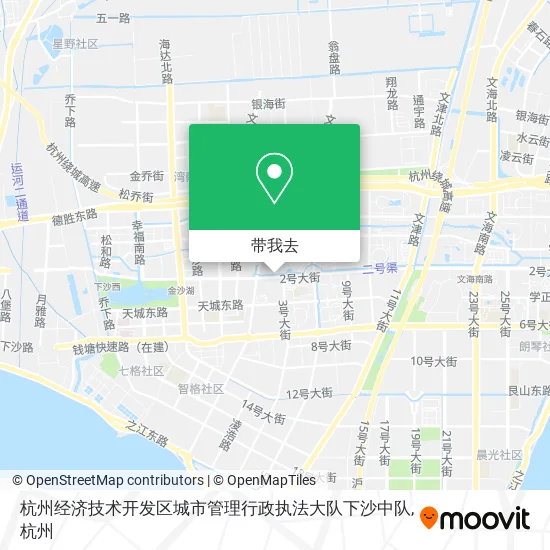 杭州经济技术开发区城市管理行政执法大队下沙中队地图