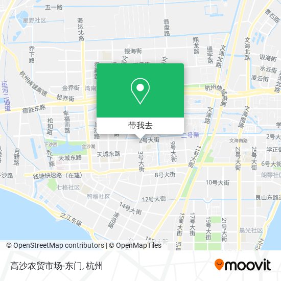 高沙农贸市场-东门地图