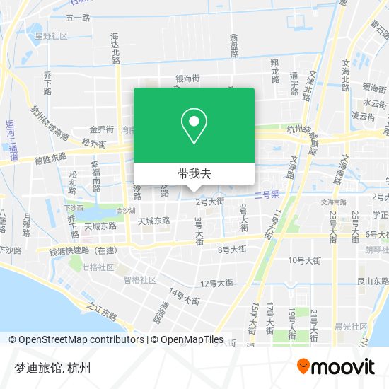 梦迪旅馆地图