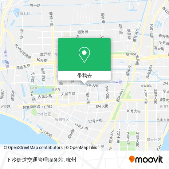 下沙街道交通管理服务站地图