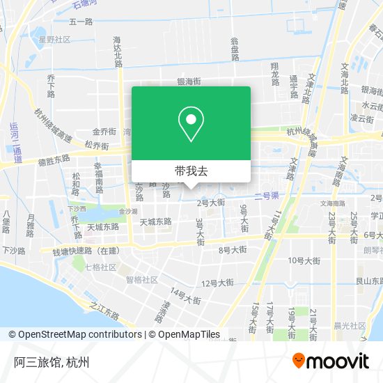 阿三旅馆地图