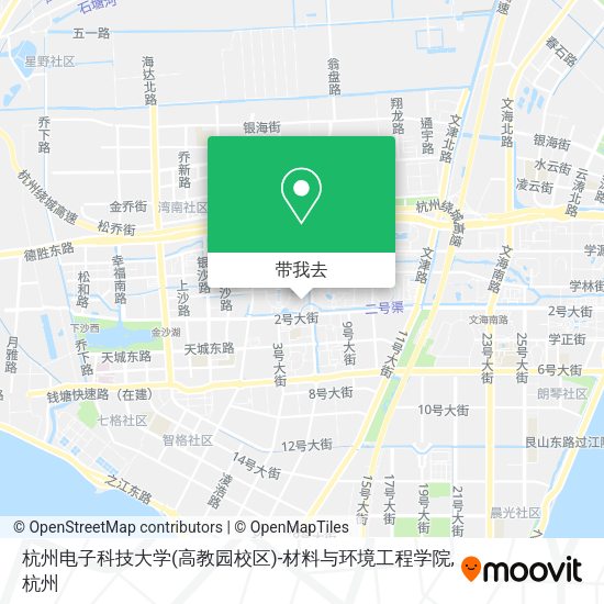 杭州电子科技大学(高教园校区)-材料与环境工程学院地图
