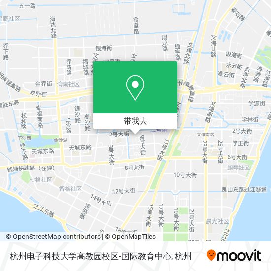 杭州电子科技大学高教园校区-国际教育中心地图