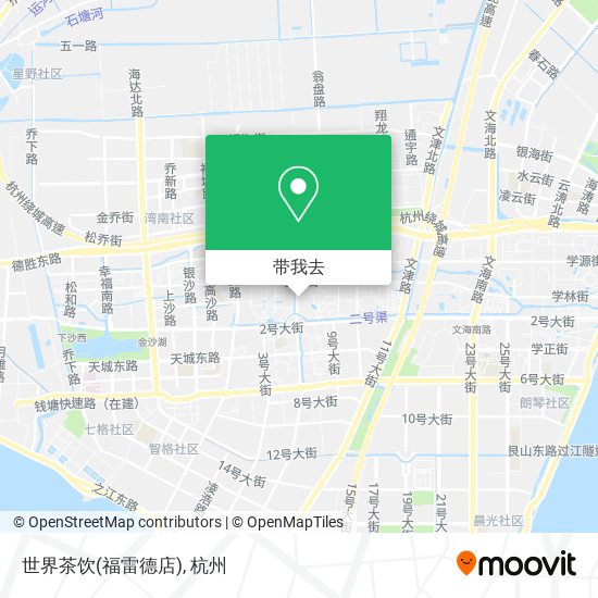 世界茶饮(福雷德店)地图