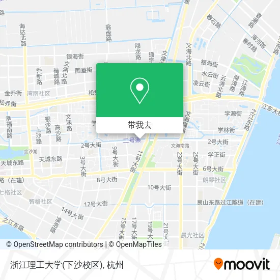 浙江理工大学(下沙校区)地图