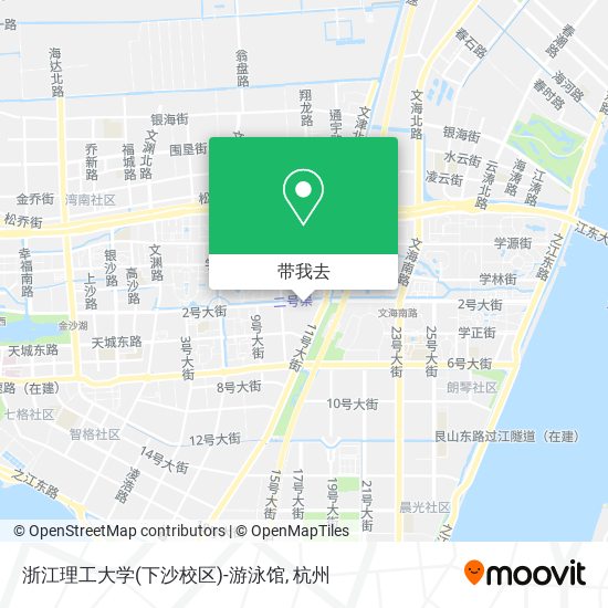 浙江理工大学(下沙校区)-游泳馆地图