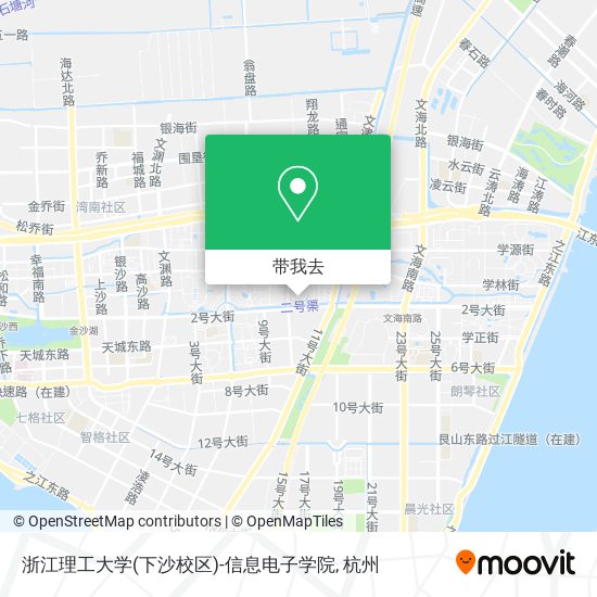 浙江理工大学(下沙校区)-信息电子学院地图