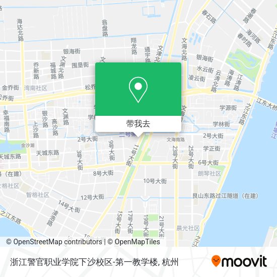 浙江警官职业学院下沙校区-第一教学楼地图