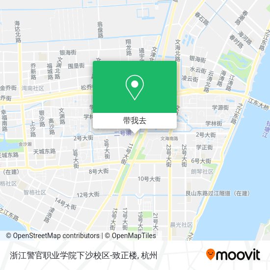 浙江警官职业学院下沙校区-致正楼地图
