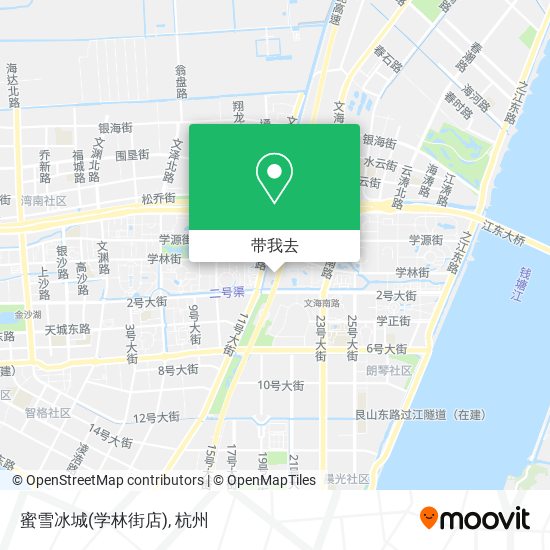 蜜雪冰城(学林街店)地图