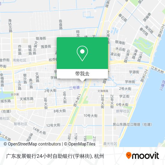 广东发展银行24小时自助银行(学林街)地图