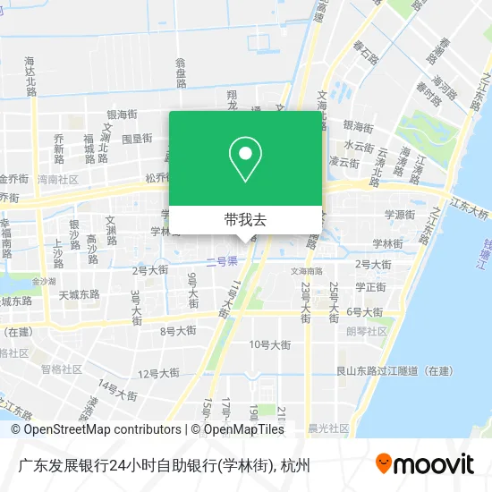 广东发展银行24小时自助银行(学林街)地图