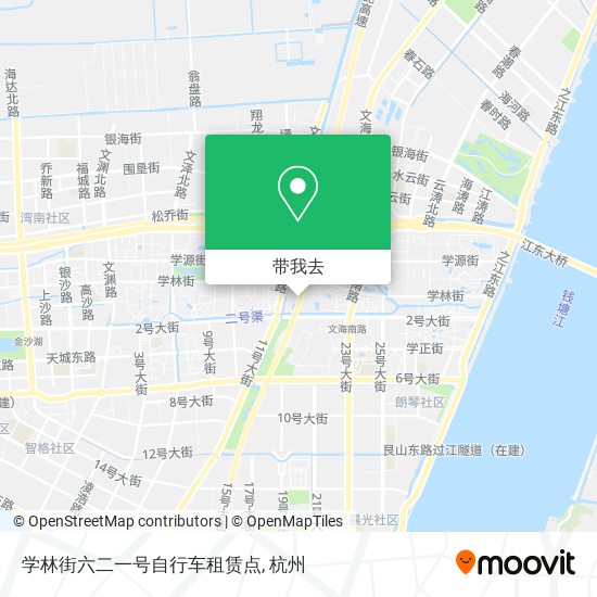 学林街六二一号自行车租赁点地图