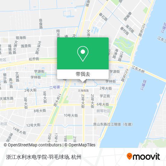浙江水利水电学院-羽毛球场地图