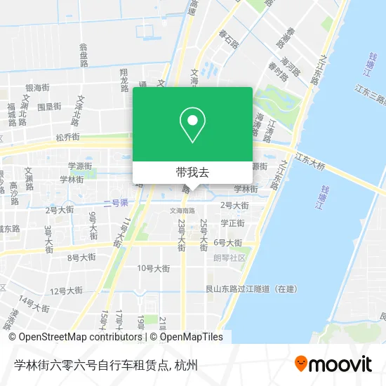 学林街六零六号自行车租赁点地图
