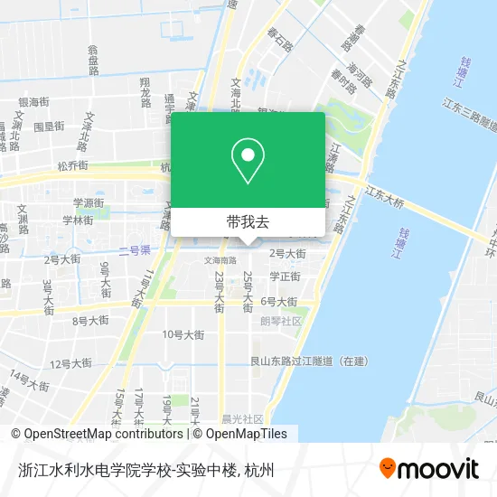浙江水利水电学院学校-实验中楼地图