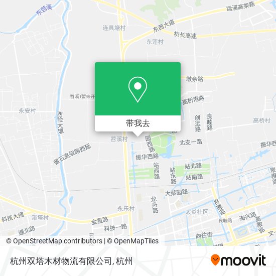 杭州双塔木材物流有限公司地图