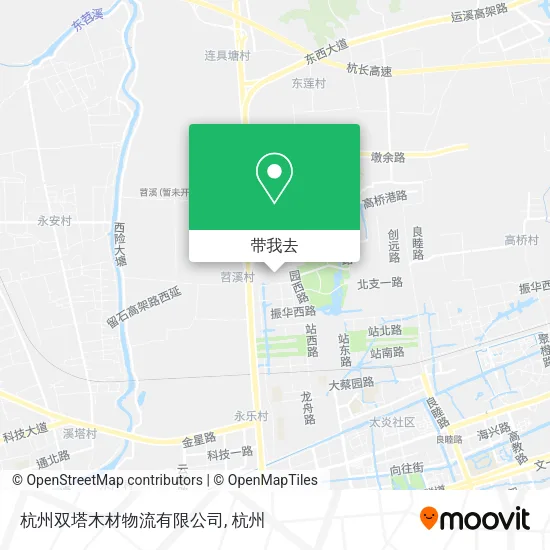 杭州双塔木材物流有限公司地图