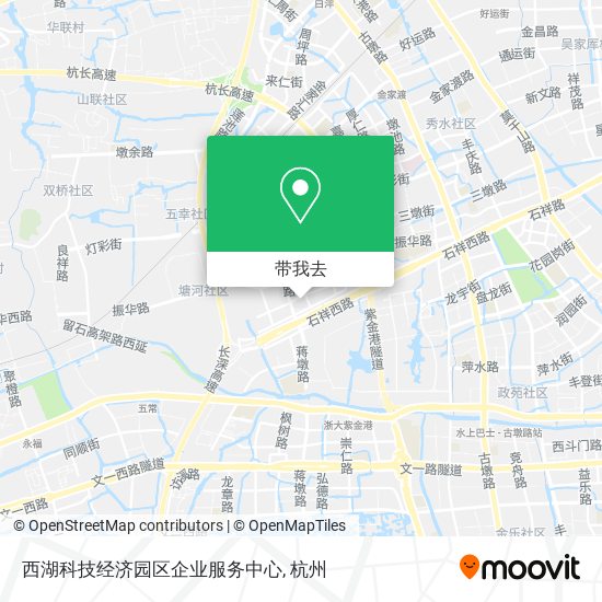 西湖科技经济园区企业服务中心地图